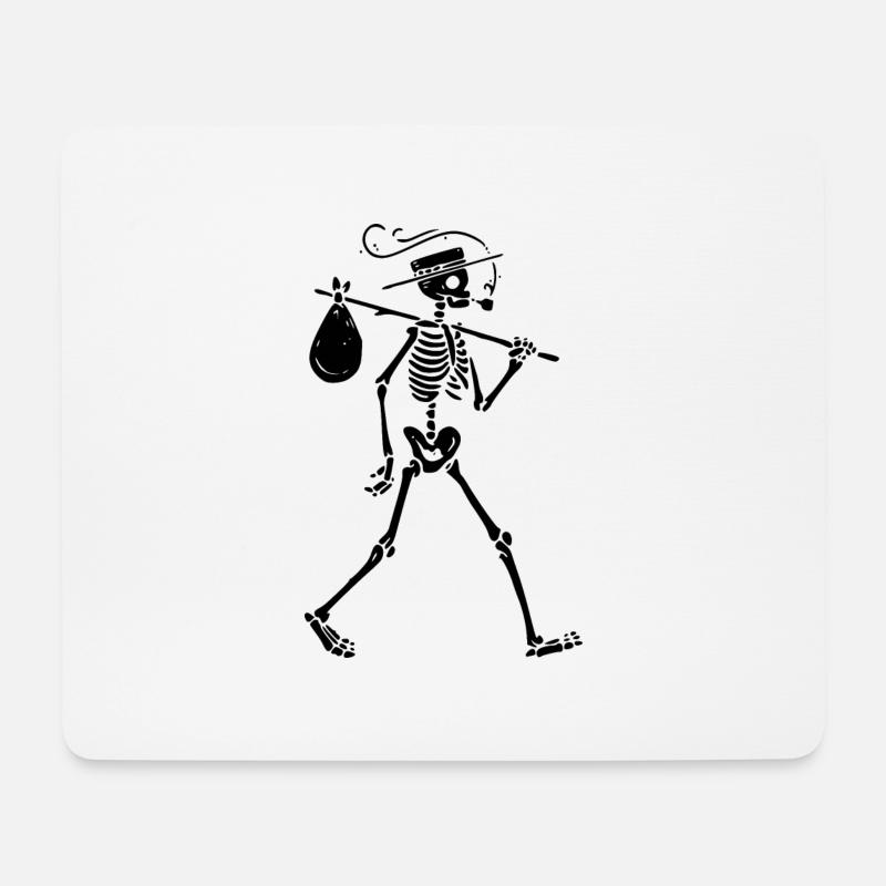 skeleton - Mouse Pad (horizontal) - white