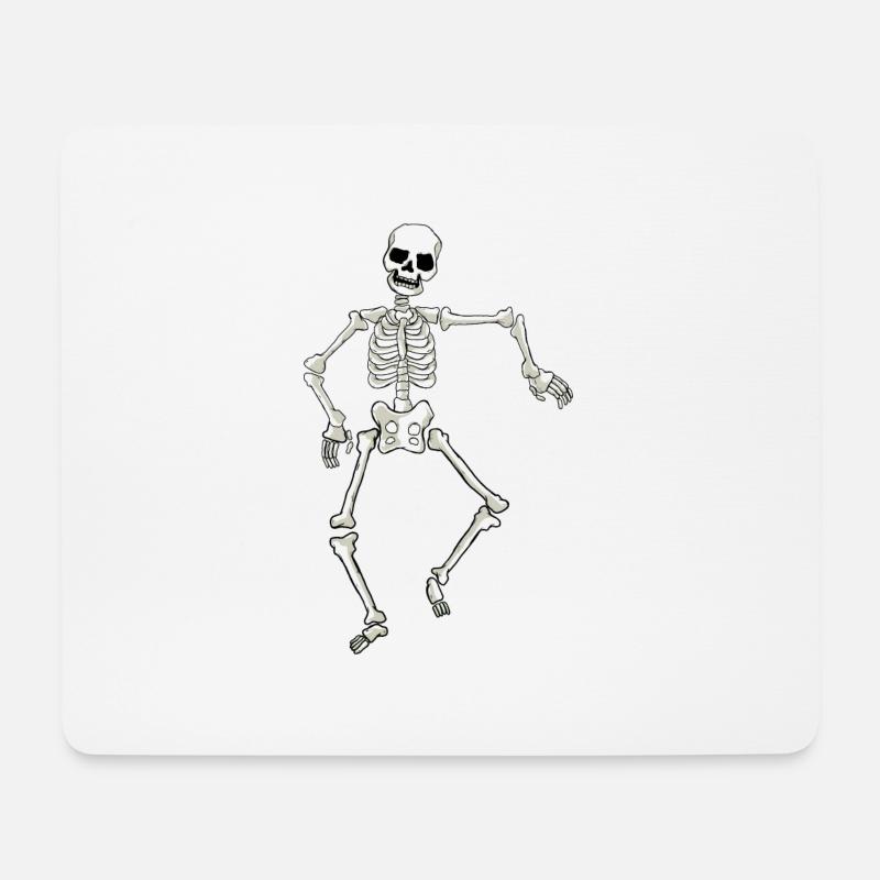 Skelett - Mousepad (Querformat) - Weiß