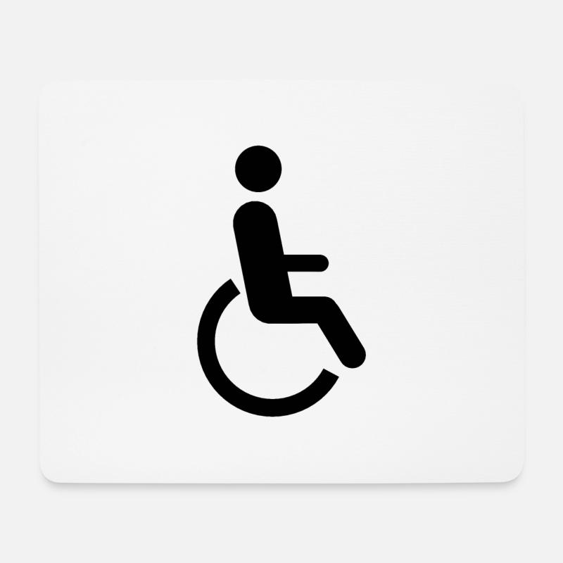 Handicap Sessel ruland icone - Mousepad (Querformat) - Weiß