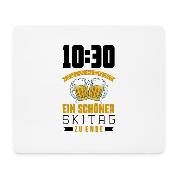 Humorvoller Ski fahren Spruch, Ski Geschenk - Mousepad (Querformat) - Weiß - Vorne