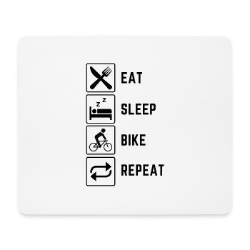 VTT VTT Bike Sort vélo vélo - Tapis de souris (format paysage) - blanc - Devant