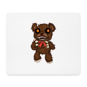 Zombie Teddy Horror Stuffed Animal Halloween - Mouse Pad (horizontal) - white - Front