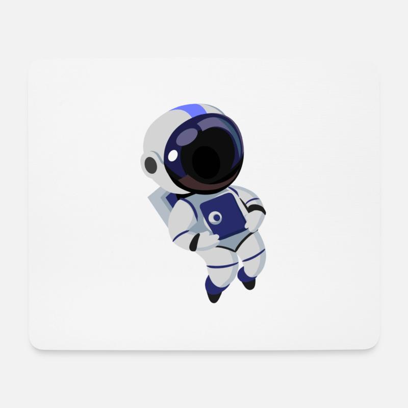 Astronaut - Mousepad (Querformat) - Weiß