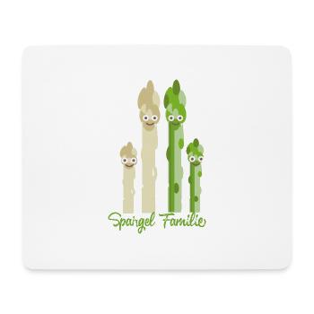 spargel familie,spargel,weisser spargel,familie - Mousepad (Querformat) - Weiß - Vorne