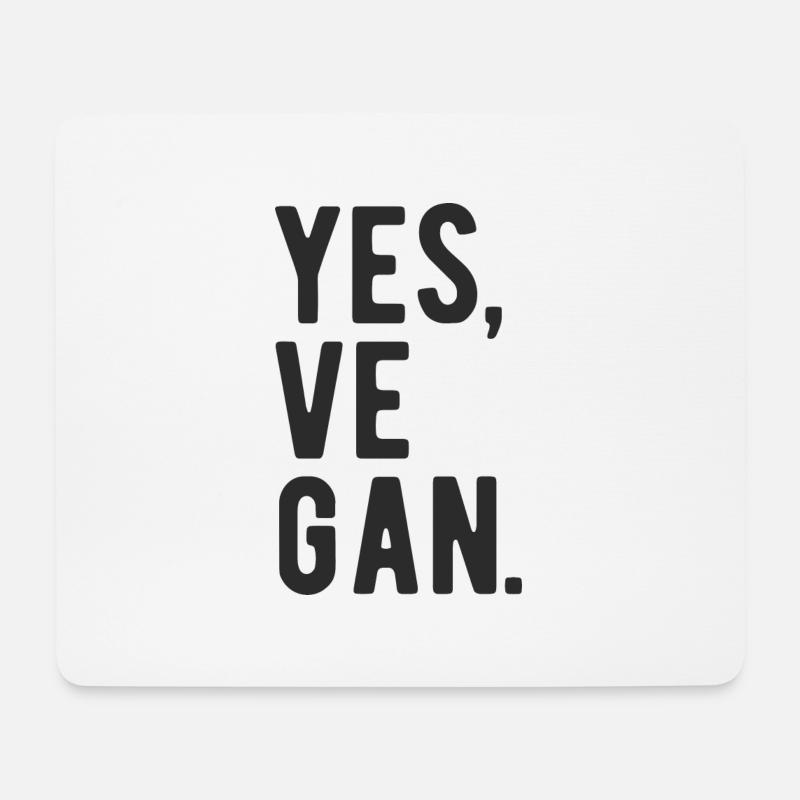 Vegan Veganer Veganismus Spruch Vegane Sprüche - Mousepad (Querformat) - Weiß