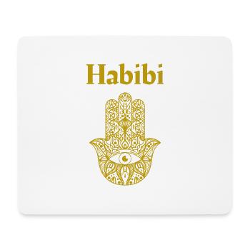 Habibi. Main d’or de Fatima - Tapis de souris (format paysage) - blanc - Devant