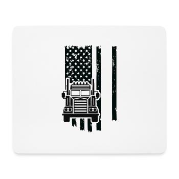 USA LKW - Mousepad (Querformat) - Weiß - Vorne