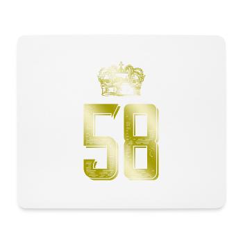 58 Couronne numérique - Tapis de souris (format paysage) - blanc - Devant