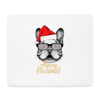 Frohe Weihnachtsfeier - Mousepad (Querformat) - Weiß - Vorne