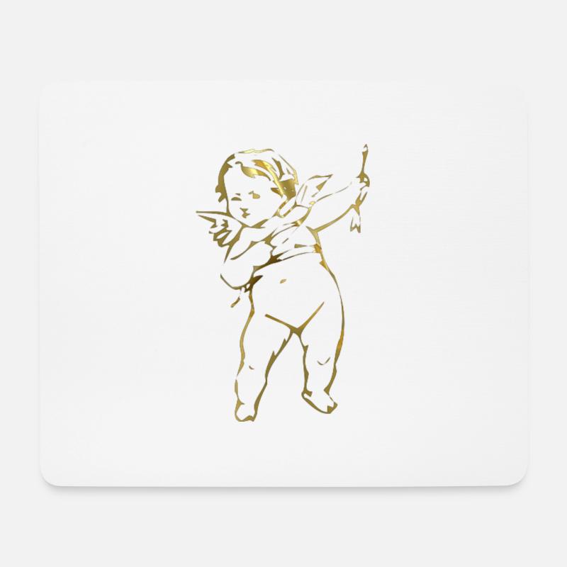 Engel - Mousepad (Querformat) - Weiß