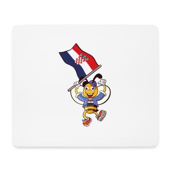 Croatia Bee - Mouse Pad (horizontal) - white - Front