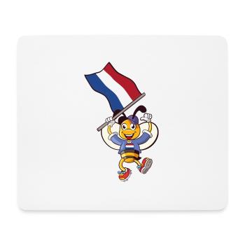 Holländer Biene - Mousepad (Querformat) - Weiß - Vorne