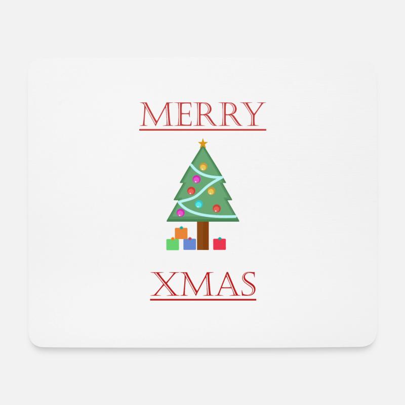 Tannenbaum - Weihnachten - Mousepad (Querformat) - Weiß