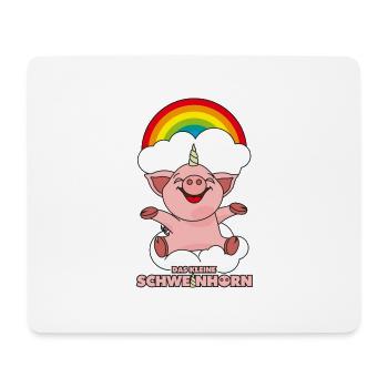 Das kleine Schweinhorn - Mousepad (Querformat) - Weiß - Vorne