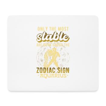 Sternzeichen Aquarius Astrologie Geschenk - Mousepad (Querformat) - Weiß - Vorne