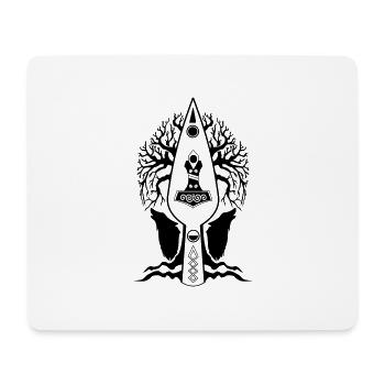 Yggdrasil - Mousepad (Querformat) - Weiß - Vorne