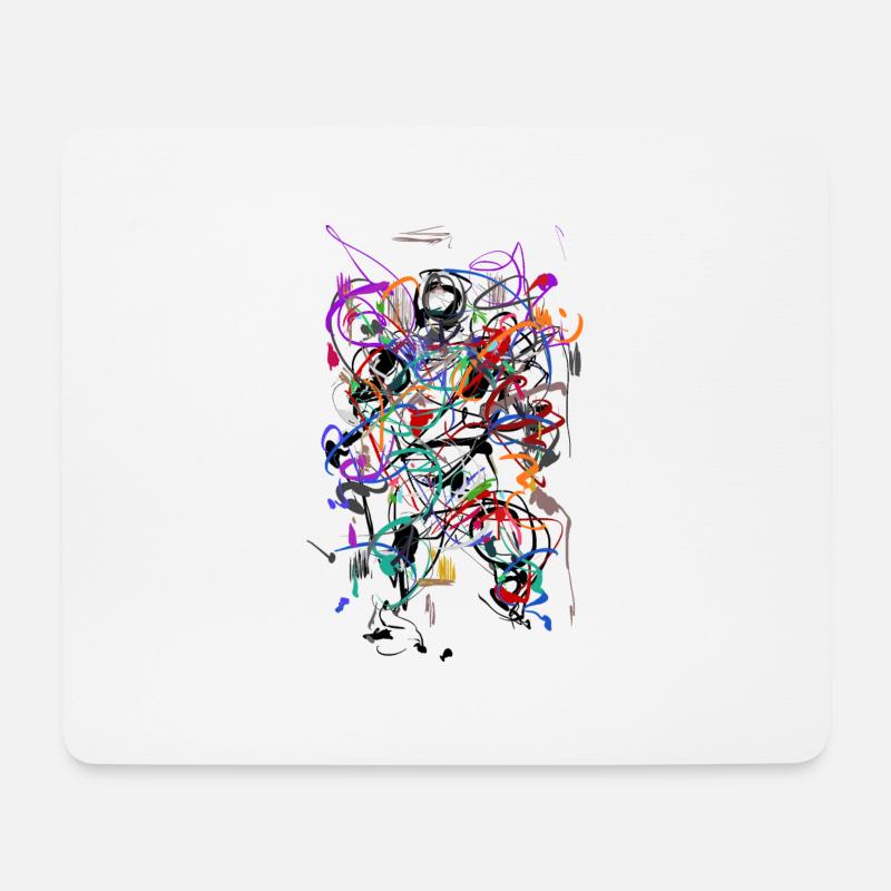 Abstrakt - Mousepad (Querformat) - Weiß