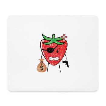 this is a Strobbery Geschenk - Mousepad (Querformat) - Weiß - Vorne
