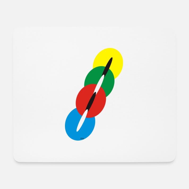 Kanal 1 groß - Mousepad (Querformat) - Weiß