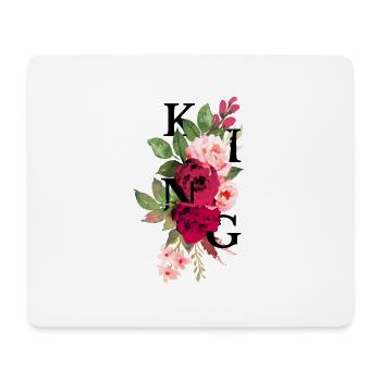 King flowers - Tapis de souris (format paysage) - blanc - Devant