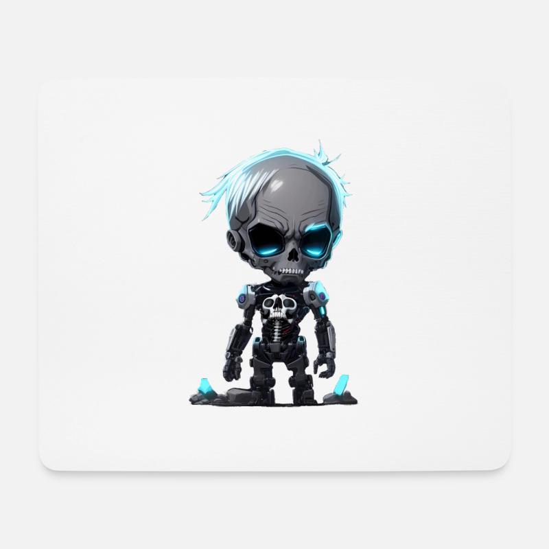 Robo-Skeleton - Mouse Pad (horizontal) - white