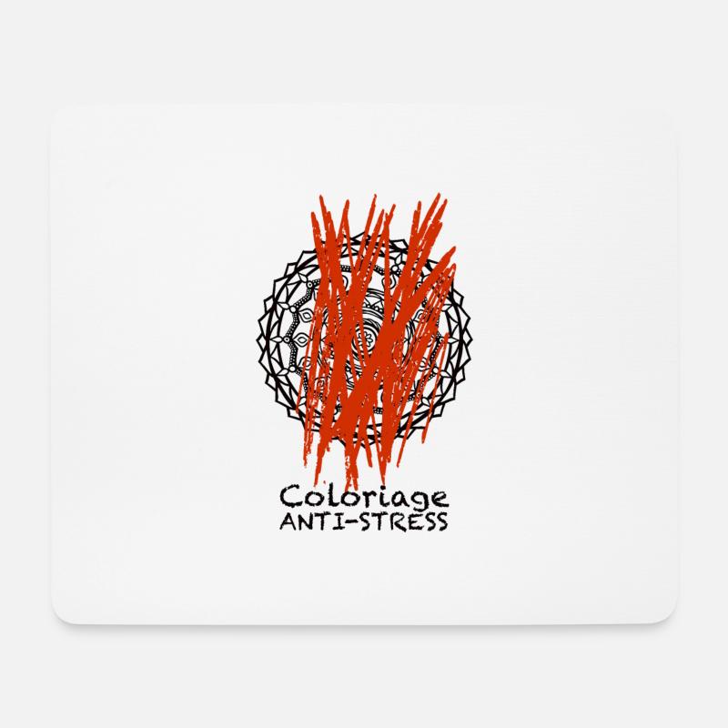 Stress - Mouse Pad (horizontal) - white