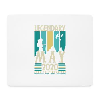May 2020 Anniversary Gift, Vintage May 2020. - Mouse Pad (horizontal) - white - Front