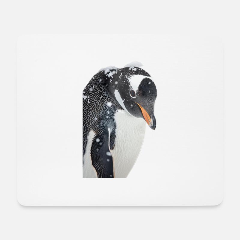 Pinguin - Mousepad (Querformat) - Weiß