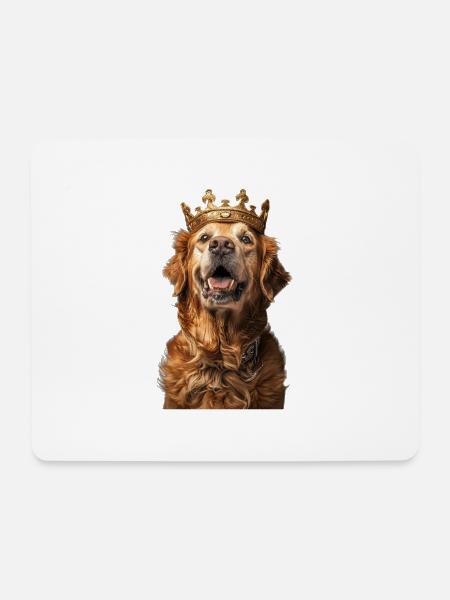 Golden Retriever - Mousepad (Querformat) - Weiß