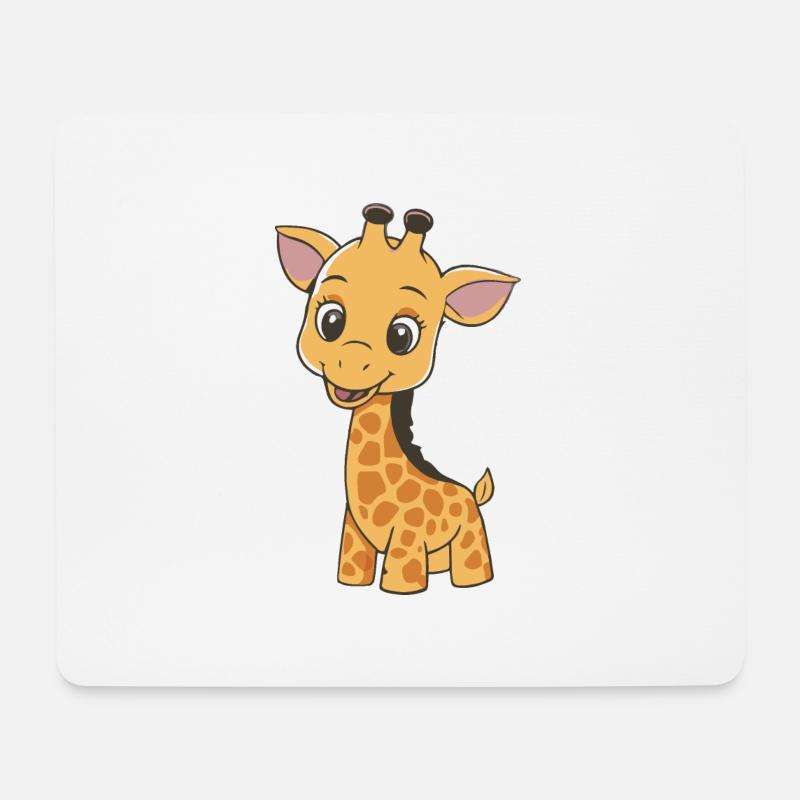 GIRAFFE - Mousepad (Querformat) - Weiß