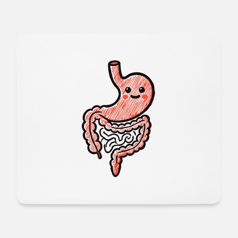 Magen Darm Infekt Humor - Mousepad (Querformat) - Weiß