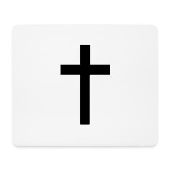Kreuz - Mousepad (Querformat) - Weiß - Vorne