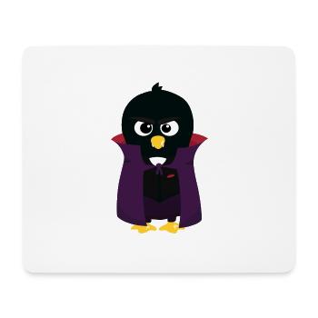 Pinguin-Vampire - Mousepad (Querformat) - Weiß - Vorne