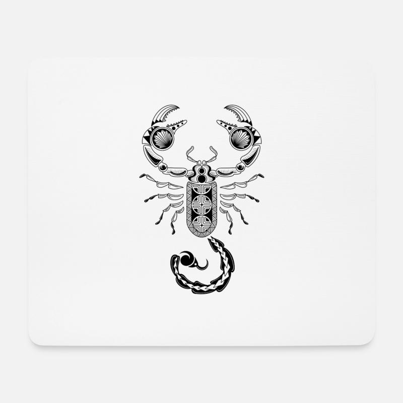 skorpion - Mousepad (Querformat) - Weiß