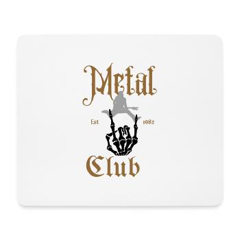Metal Club / cooles Designe - Mousepad (Querformat) - Weiß - Vorne