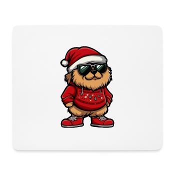 Chow Chow Chien Noël Noël - Tapis de souris (format paysage) - blanc - Devant