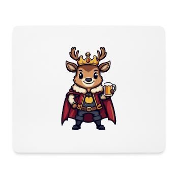 Hirsch Bier Lustig - Mousepad (Querformat) - Weiß - Vorne