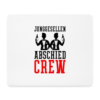 Junggesellen Jga Crew Bräutigam Team - Mousepad (Querformat) - Weiß - Vorne