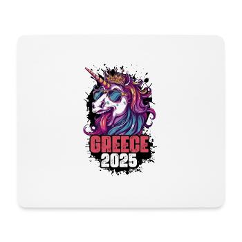 Licorne Grèce 2025 - Tapis de souris (format paysage) - blanc - Devant