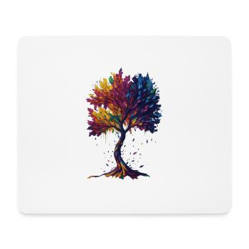 Arbre de vie - Tapis de souris (format paysage) - blanc - Devant