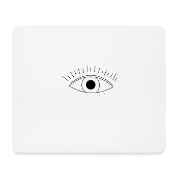 Hipster oeil illuminati - Tapis de souris (format paysage) - blanc - Devant