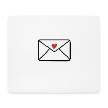 Chère lettre - Tapis de souris (format paysage) - blanc - Devant