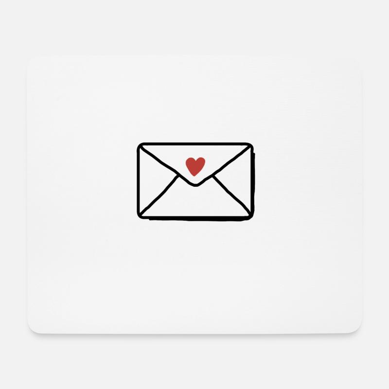 Liebes Brief - Mousepad (Querformat) - Weiß
