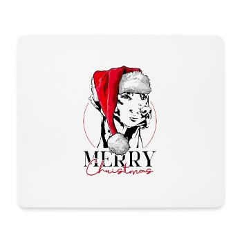 Santa RHODESIAN RIDGEBACK Merry Christmas Wilsigns - Mousepad (Querformat) - Weiß - Vorne
