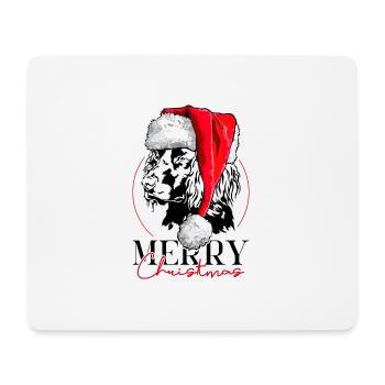 Santa German Quail Dog Merry Christmas Dogs - Mouse Pad (horizontal) - white - Front