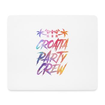 Croatia Party Crew Colorful - Mouse Pad (horizontal) - white - Front