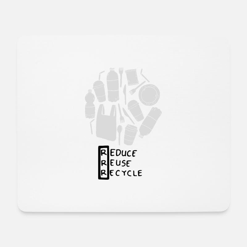 Nachhaltigkeit - Mousepad (Querformat) - Weiß