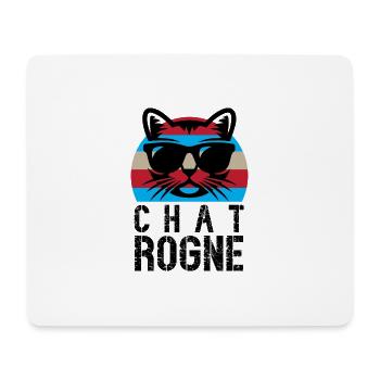 chat rogne - Tapis de souris (format paysage) - blanc - Devant