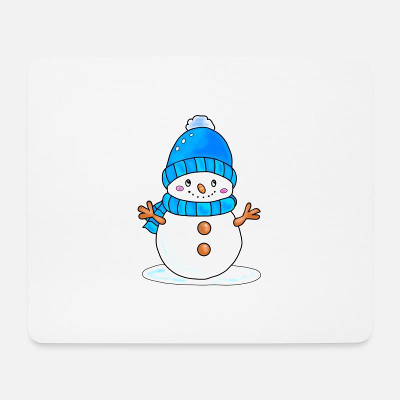 Snowman - Mouse Pad (horizontal) - white