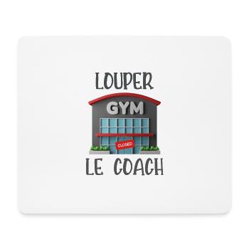 louper le coach - Tapis de souris (format paysage) - blanc - Devant